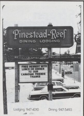 Pinestead Reef Resort (Reef Motel) - 1980 Ad From High School Yearbook